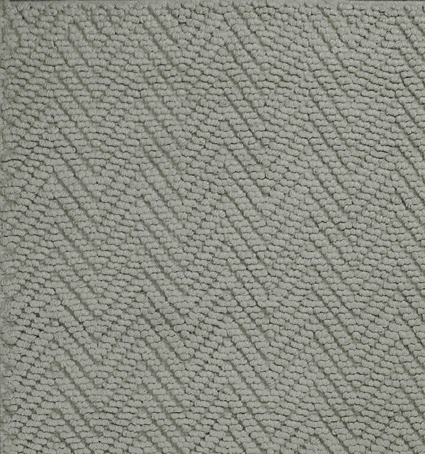 Homeroots 8' X 11' Gray Chevron Hand Woven Area Rug  Jute 375175