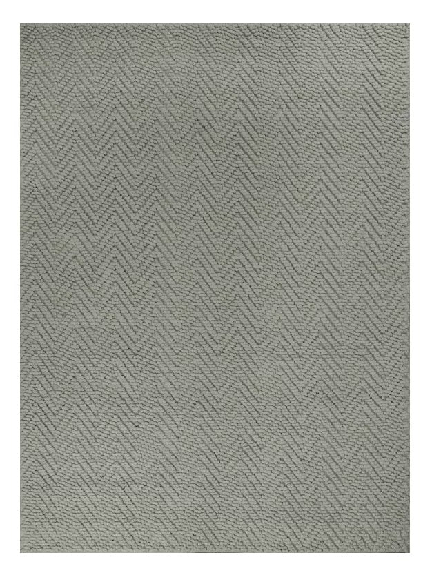 Homeroots 8' X 11' Gray Chevron Hand Woven Area Rug  Jute 375175