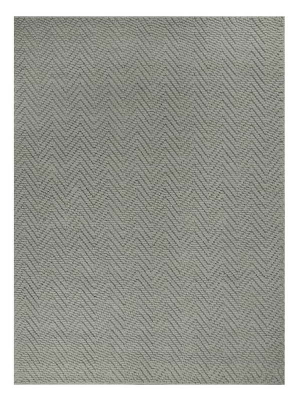 Homeroots 8' X 11' Gray Chevron Hand Woven Area Rug  Jute 375175