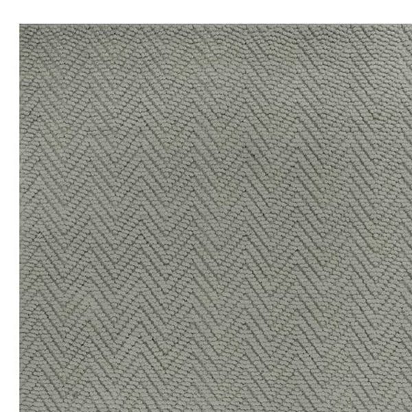 Homeroots 8' X 11' Gray Chevron Hand Woven Area Rug  Jute 375175