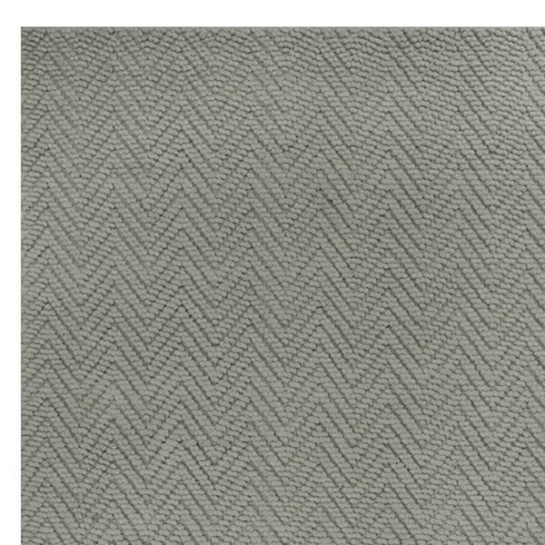 Homeroots 8' X 11' Gray Chevron Hand Woven Area Rug  Jute 375175