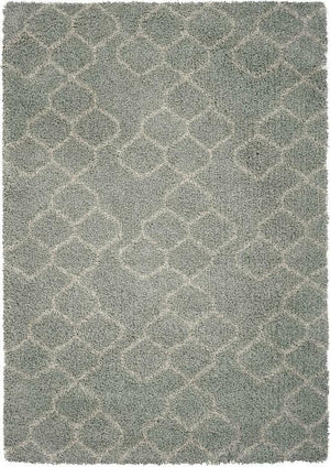 Homeroots 8' X 11' Gray And Beige Abstract Shag Area Rug Spa Polypropylene 375197