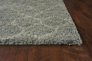 Homeroots 8' X 11' Gray And Beige Abstract Shag Area Rug Spa Polypropylene 375197