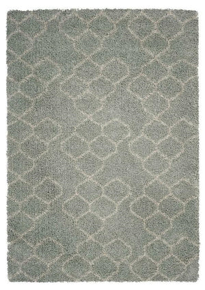 Homeroots 8' X 11' Gray And Beige Abstract Shag Area Rug Spa Polypropylene 375197