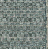 Homeroots 5' X 8' Teal Blue Southwestern Indoor Outdoor Area Rug  Polypropylene 375205