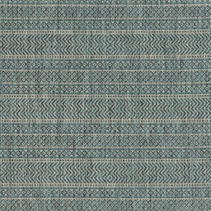 HomeRoots 8' Teal and Beige Geometric Area Rug - Modern, Durable Design for Stylish Living Spaces and Comfort 8' X 11' 375206