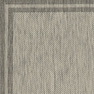 HomeRoots 8' Gray Striped Indoor Outdoor Area Rug - Stylish, Durable, and Versatile for Any Space or Occasion 8' x 11' 375211