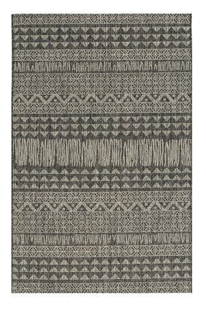 Homeroots 8' X 11' Charcoal Southwestern Indoor Outdoor Area Rug  Polypropylene 375221