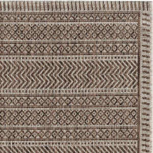 Homeroots 5' X 8' Brown Southwestern Indoor Outdoor Area Rug  Polypropylene 375224