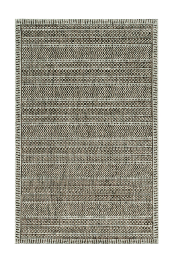Homeroots 5' X 8' Brown Southwestern Indoor Outdoor Area Rug  Polypropylene 375224