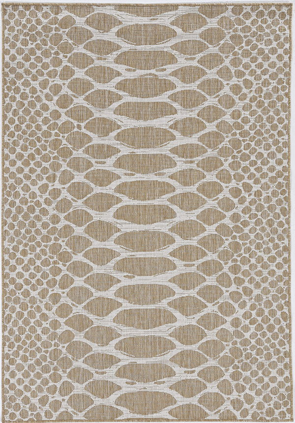 Homeroots 5' X 8' Natural Animal Print Area Rug  Polypropylene 375249