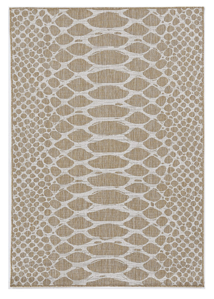 Homeroots 5' X 8' Natural Animal Print Area Rug  Polypropylene 375249