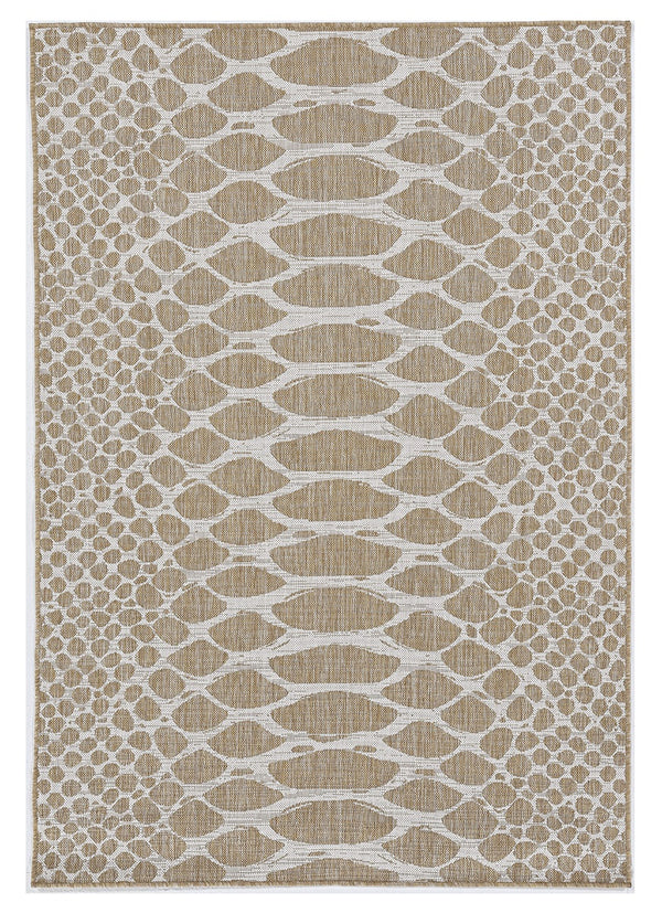 Homeroots 5' X 8' Natural Animal Print Area Rug  Polypropylene 375249