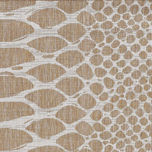 HomeRoots 8' Ivory Abstract Area Rug - Stylish Indoor Outdoor Design, Durable Comfort & Easy Care for Any Space 8' Round 375251