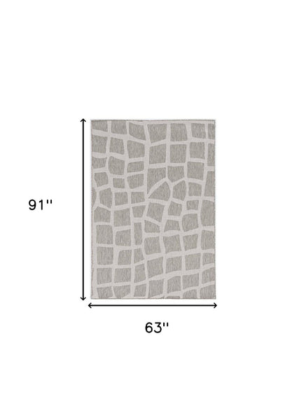 Stylish Gray Abstract Outdoor Rug - Elevate Your Space with Modern Des ...