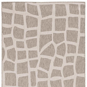 HomeRoots 8' Gray and Ivory Cobblestone Area Rug - Stylish, Durable Design Perfect for Busy Homes and Families 8' X 11' 375255