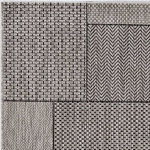 Homeroots 8' X 11' Gray Southwestern Indoor Outdoor Area Rug  Polypropylene 375260