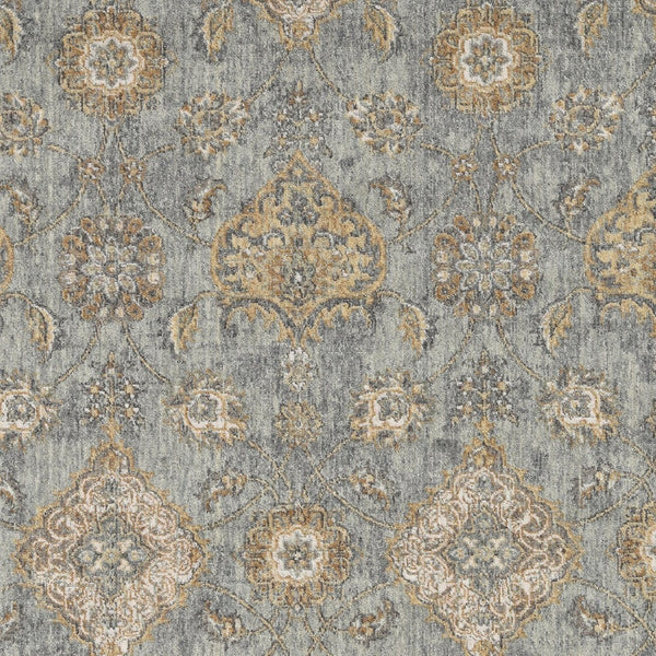 Homeroots 7' X 10' Gray And Ivory Wool Area Rug  Wool 375273