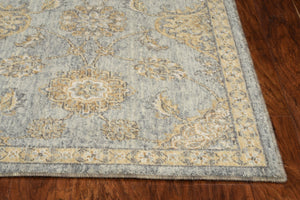 Homeroots 9' X 13' Sage Green Machine Woven Vintage Traditional Indoor Area Rug  Wool 375274