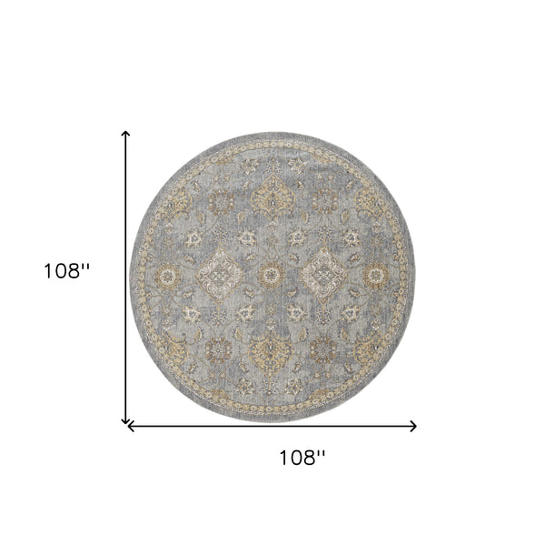 Homeroots 108 X 108 Sage Green Wool Rug  Wool 375275