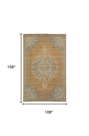Homeroots 108 X 156 Coffee Wool Rug  Wool 375295