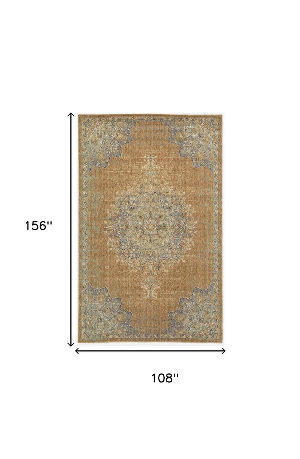 Homeroots 108 X 156 Coffee Wool Rug  Wool 375295