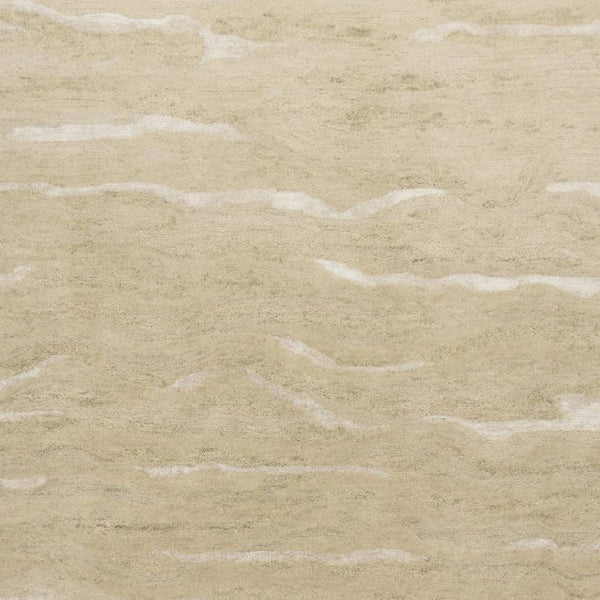 HomeRoots 3'' Hand-Tufted Beige and Ivory Abstract Area Rug - Modern Design for Cozy Spaces and Floors 3' X 5' 375339