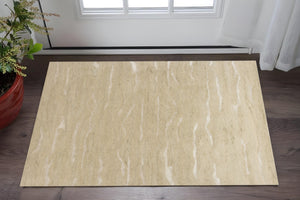 HomeRoots 3'' Hand-Tufted Beige and Ivory Abstract Area Rug - Modern Design for Cozy Spaces and Floors 3' X 5' 375339