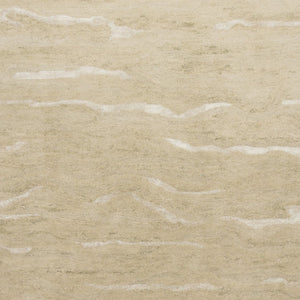 HomeRoots 3'' Hand-Tufted Beige and Ivory Abstract Area Rug - Modern Design for Cozy Spaces and Floors 5' X 7' 375340