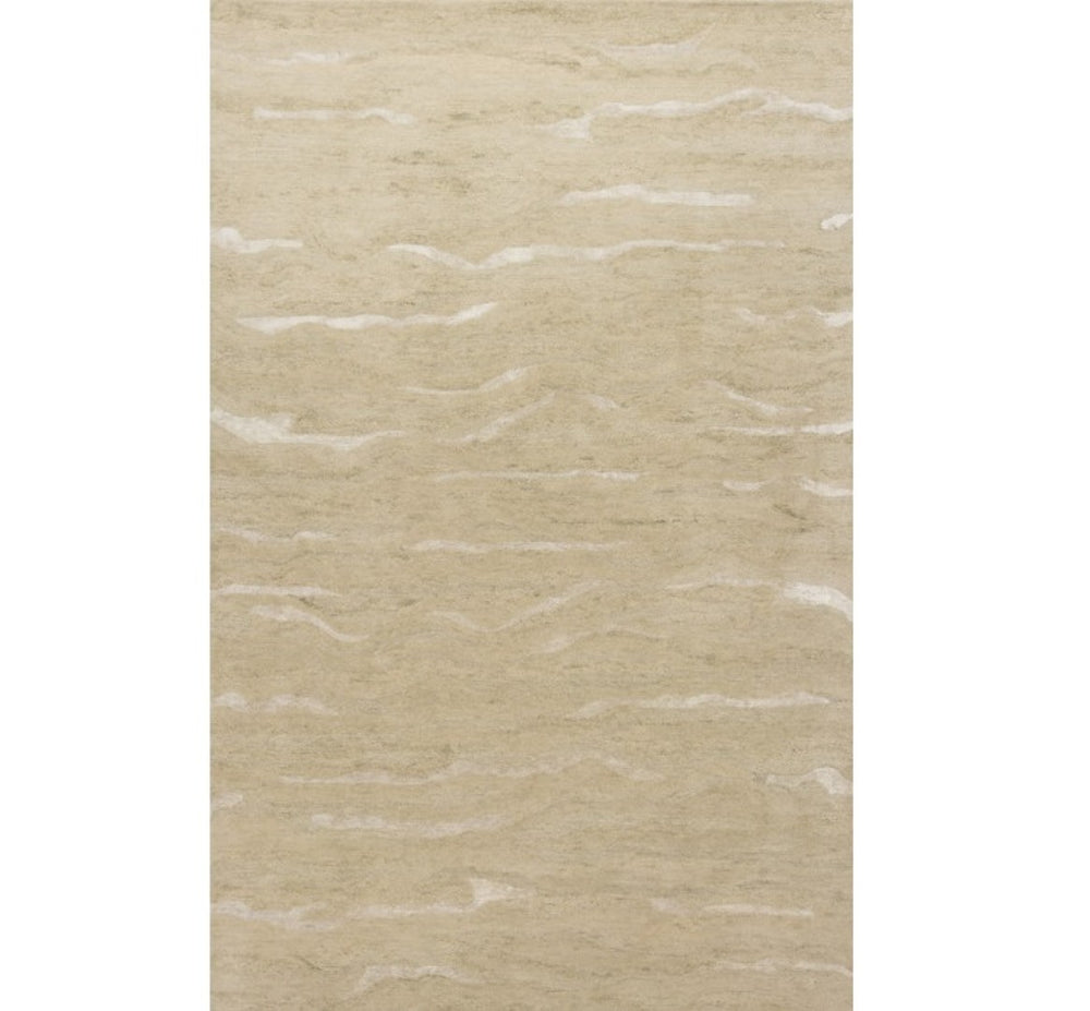 HomeRoots 9' Handcrafted Beige Wool Area Rug - Timeless Elegance and Durability for Any Room Décor 9' X 12' 375342