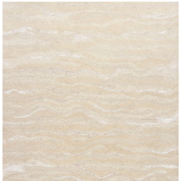 HomeRoots 3' Elegant Beige and Ivory Wool Abstract Hand-Tufted Area Rug - Perfect for Modern Spaces and Comfort 3' X 5' 375343