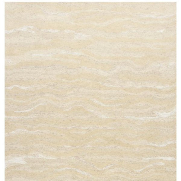 HomeRoots 3' Elegant Beige and Ivory Wool Abstract Hand-Tufted Area Rug - Perfect for Modern Spaces and Comfort 8' X 10' 375345