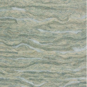 HomeRoots 3' Hand-Tufted Abstract Area Rug in Blue, Green, and Beige – Perfect for Small Space Comfort & Style 3' X 5' 375347