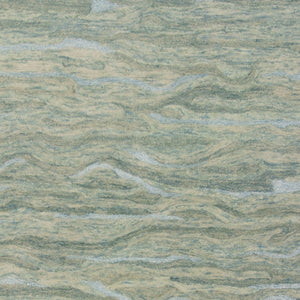 HomeRoots 3' Hand-Tufted Abstract Area Rug in Blue, Green, and Beige – Perfect for Small Space Comfort & Style 5' X 7' 375348