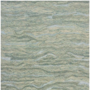 HomeRoots 3' Hand-Tufted Abstract Area Rug in Blue, Green, and Beige – Perfect for Small Space Comfort & Style 8' X 10' 375349