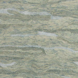 HomeRoots 9' Hand-Tufted Wool Area Rug in Blue and Beige - Luxurious Comfort and Timeless Style for Your Home 9' X 12' 375350
