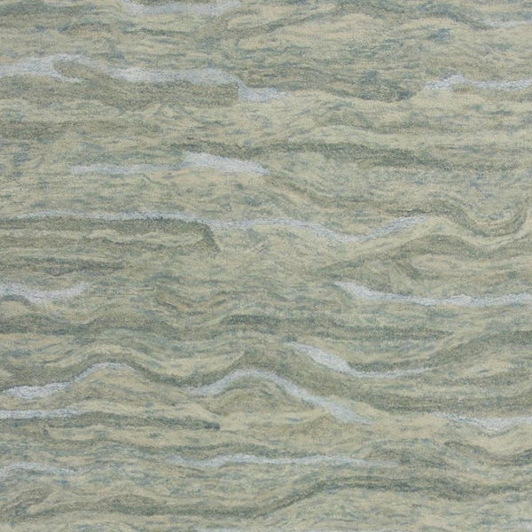 HomeRoots 9' Hand-Tufted Wool Area Rug in Blue and Beige - Luxurious Comfort and Timeless Style for Your Home 9' X 12' 375350