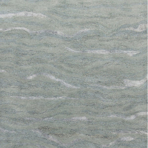 HomeRoots 3' Hand-Tufted Slate Gray and Ivory Abstract Area Rug – Elevate Any Space with Contemporary Elegance 3' X 5' 375351