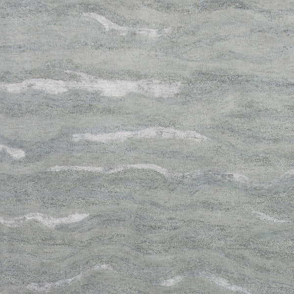 HomeRoots 3' Hand-Tufted Slate Gray and Ivory Abstract Area Rug – Elevate Any Space with Contemporary Elegance 8' X 10' 375353