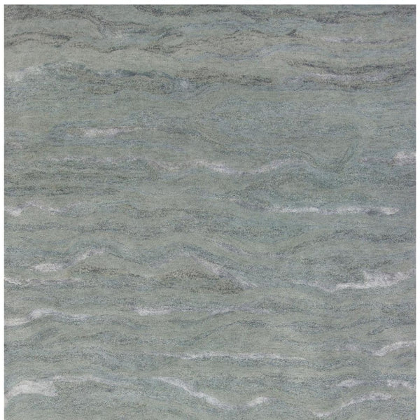 HomeRoots 3' Hand-Tufted Slate Gray and Ivory Abstract Area Rug – Elevate Any Space with Contemporary Elegance 8' X 10' 375353