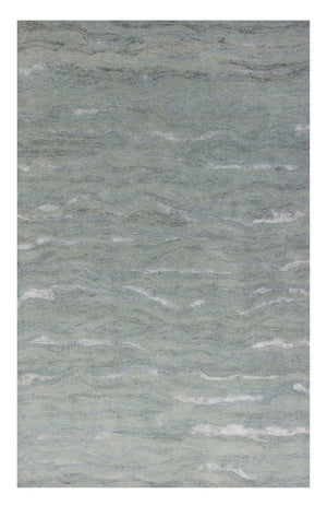 HomeRoots 3' Hand-Tufted Slate Gray and Ivory Abstract Area Rug – Elevate Any Space with Contemporary Elegance 8' X 10' 375353