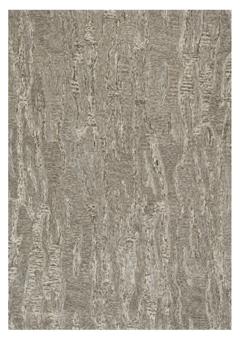 HomeRoots 3'' Sand and Gray Abstract Hand-Tufted Area Rug – Modern Artistry for Cozy, Versatile Spaces 5' X 7' 375356