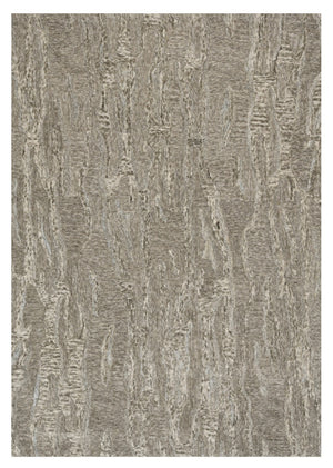 HomeRoots 3'' Sand and Gray Abstract Hand-Tufted Area Rug – Modern Artistry for Cozy, Versatile Spaces 5' X 7' 375356
