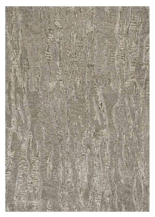 HomeRoots 3'' Sand and Gray Abstract Hand-Tufted Area Rug – Modern Artistry for Cozy, Versatile Spaces 5' X 7' 375356