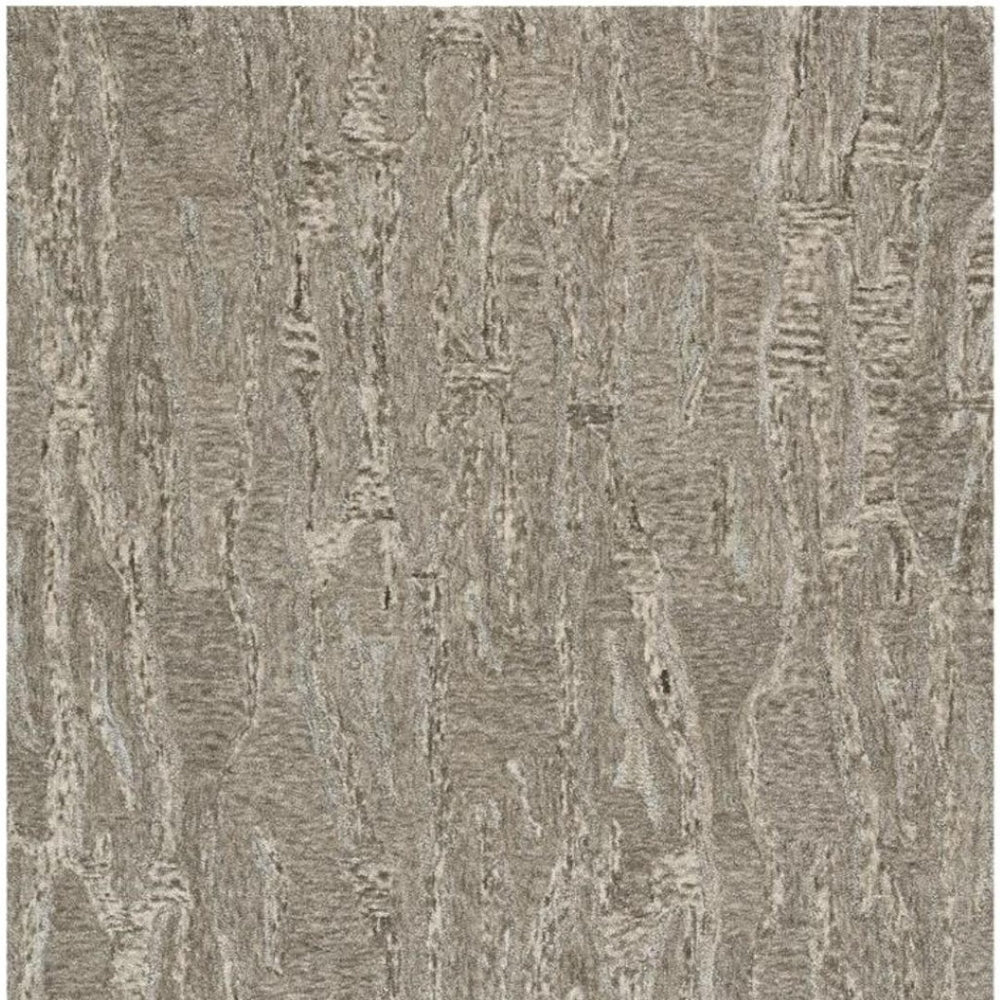 HomeRoots 8' Sand and Gray Abstract Hand-Tufted Area Rug - Artisan Crafted for Modern Spaces & Lasting Comfort 8' X 10' 375357