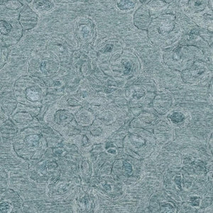 HomeRoots 3' Blue and White Abstract Hand-Tufted Area Rug - Modern Artistry for Cozy Living Spaces and Entryways 3' X 5' 375359