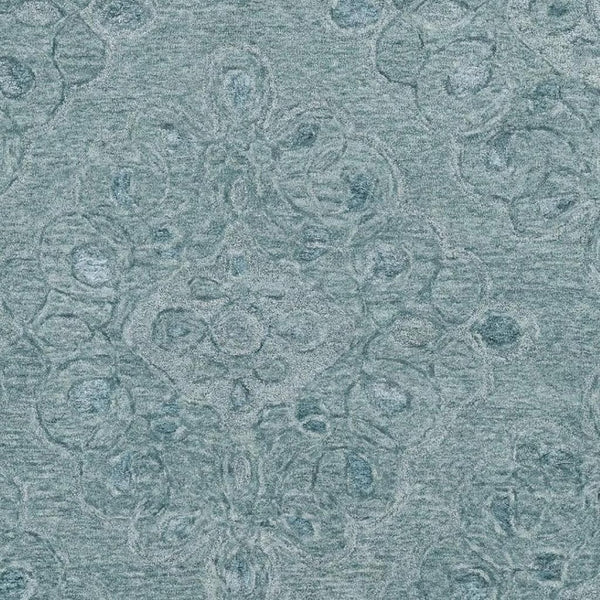 HomeRoots 3' Blue and White Abstract Hand-Tufted Area Rug - Modern Artistry for Cozy Living Spaces and Entryways 3' X 5' 375359