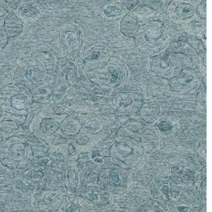 HomeRoots 3' Blue and White Abstract Hand-Tufted Area Rug - Modern Artistry for Cozy Living Spaces and Entryways 8' X 10' 375361