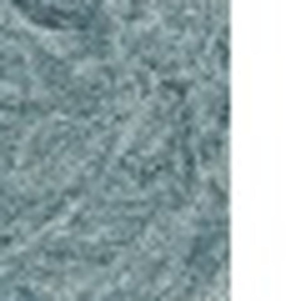 HomeRoots 9' Seafoam Blue Hand-Tufted Floral Area Rug - Luxurious Wool with Viscose Highlights for Elegance 9' X 12' 375362