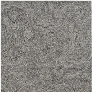 HomeRoots 3'' Gray Abstract Hand-Tufted Area Rug – Contemporary Design for Minimalist & Industrial Spaces 3' X 5' 375363